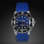 Rubber B strap M107 Blue with buckle