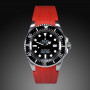 Rubber B strap M107 Red with buckle