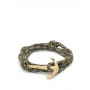 Gold plated anchor bracelet