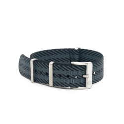 Premium NATO strap - Black/Grey