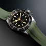 RubberB strap T800 for Tudor Military Green / Satin Military Green
