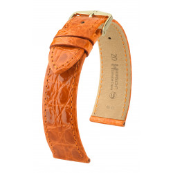 Genuine Croco Hirsch Watch Strap Orange