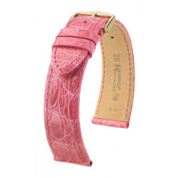 Genuine Croco Hirsch Watch Strap Pink
