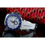 RubberB strap M109 Arctic White/Pacific Blue for Rolex Yachtmaster II 44mm