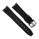 Rubber B strap M106CD Black with buckle