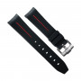 Rubber B strap M106CD Black/Red with buckle