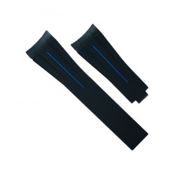 Rubber B strap M103CD Black/ Blue