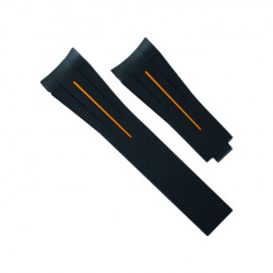 Rubber B strap M105 Black/Orange