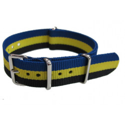 Watch NATO strap Black/Yellow/Blue
