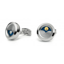 Cufflinks TFest 1968 "Planet" shiny stainless steel