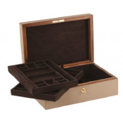 Giobagnara Platinum Jewellery Box with 2 Trays