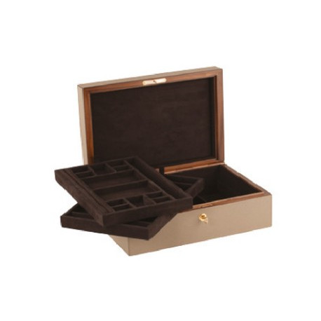 Giobagnara Platinum Jewellery Box with 2 Trays