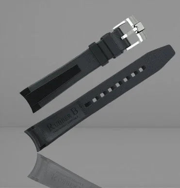 Rubber B Strap M316 Tuxedo Velour with buckle - view 3