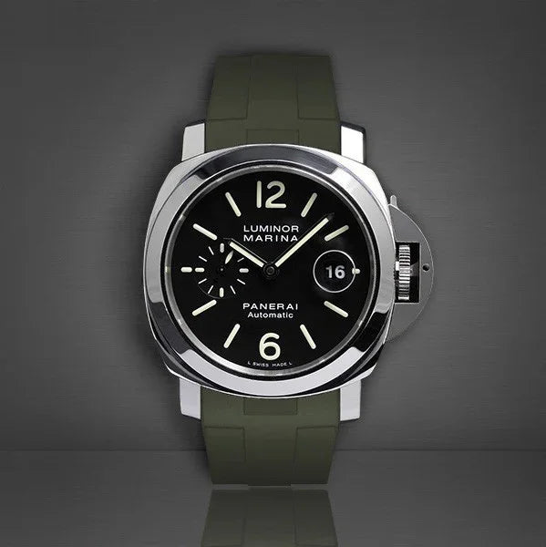 RubberB Strap Luminor 44 mm Military Green - detail