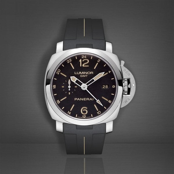 RubberB Strap Black/Sand Luminor 44 mm 1950 Type I