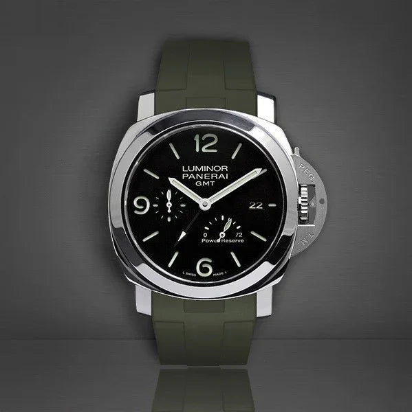RubberB Strap Military Green for Luminor 44 mm 1950 Type II - detail