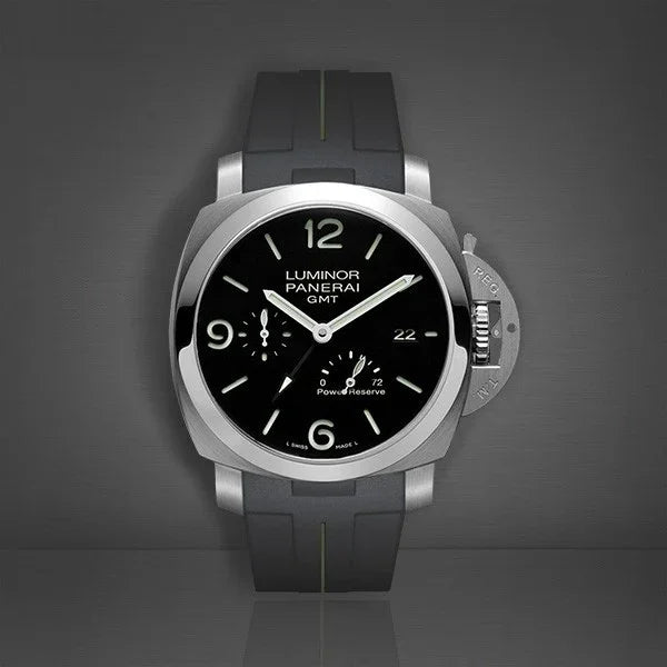 RubberB Strap Black /Military Green for Luminor 44 mm 1950 Type II - detail