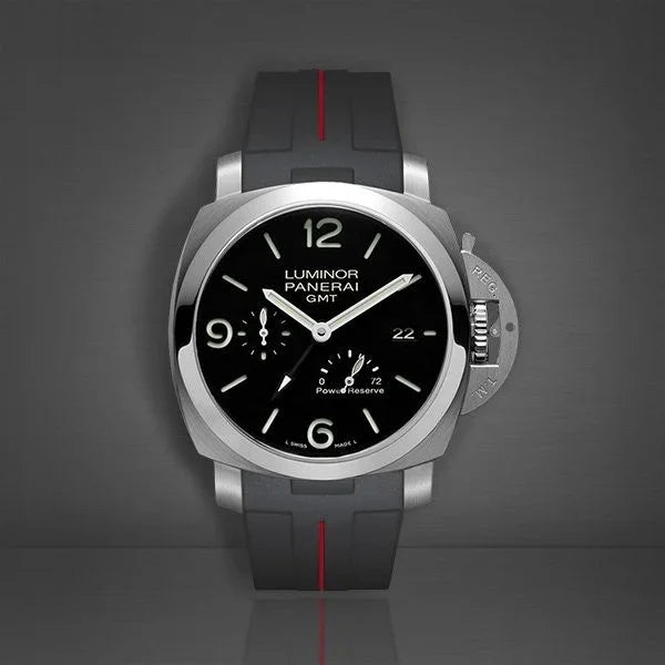 RubberB Strap Black/red Luminor 44 mm 1950 Type II - detail