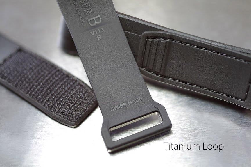 Rubber B V113 Black Velcro Series