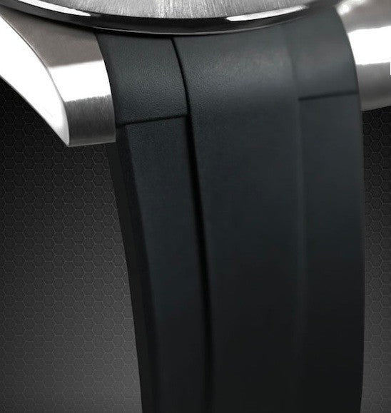 Rubber B strap M106CD Black with buckle