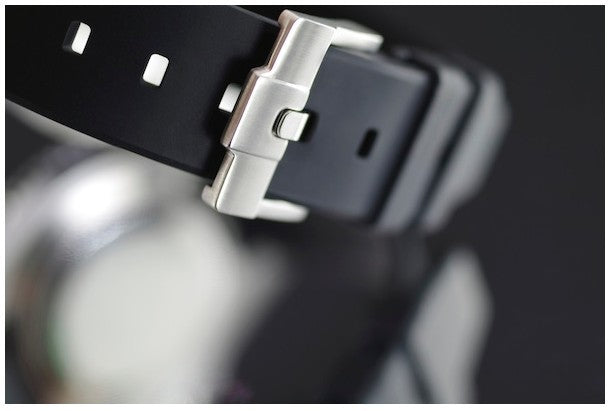 Rubber B strap M106CD Black with buckle