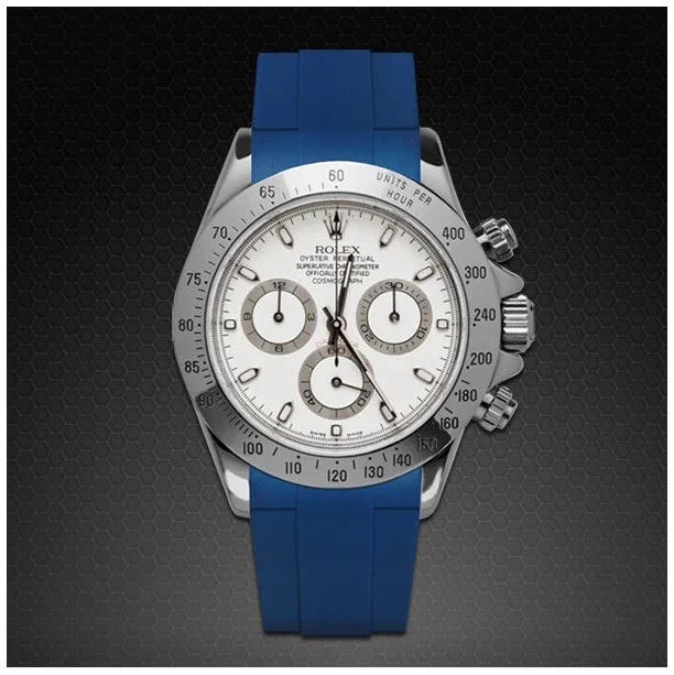 RubberB M106CD Blue with buckle Strap - detail