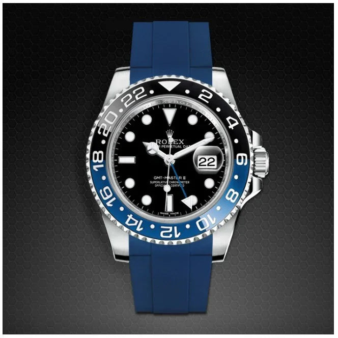 RubberB M106CD Blue with buckle Strap - view 4
