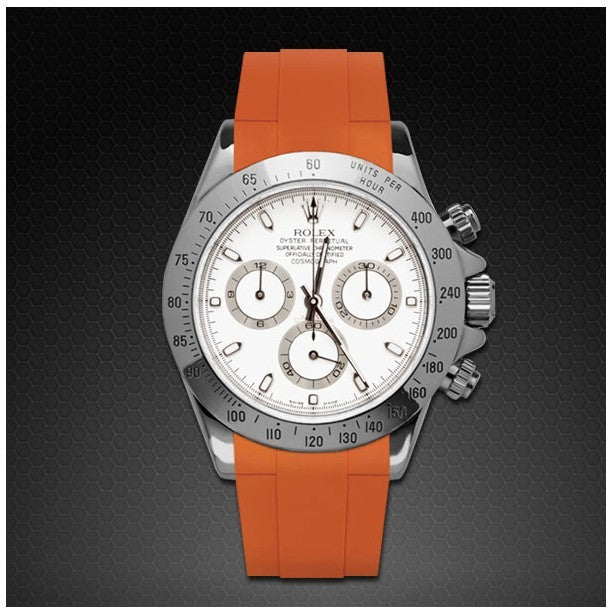 Rubber B strap M106CD orange with buckle