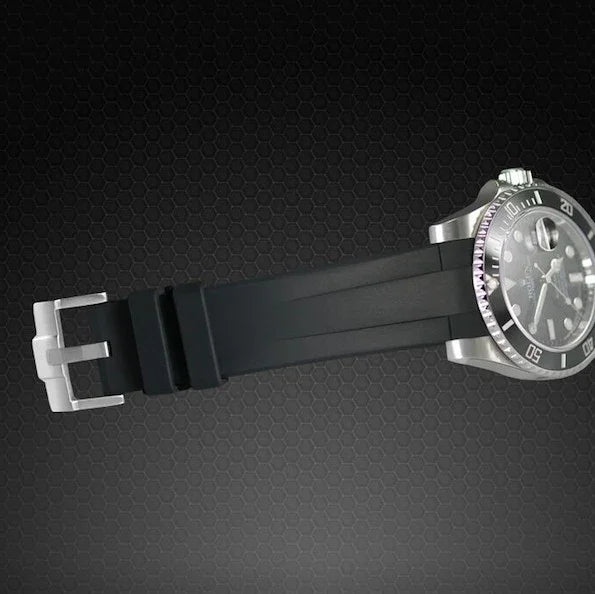 RubberB M106 Black/Blue with buckle Strap - view 5