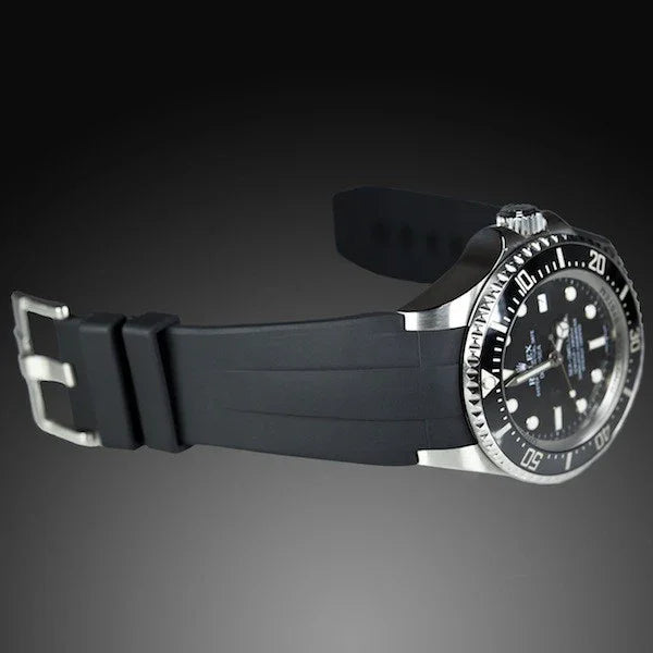 RubberB M107 Black with buckle Strap - view 3