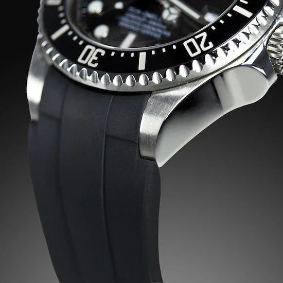 RubberB M107 Black with buckle Strap - view 5