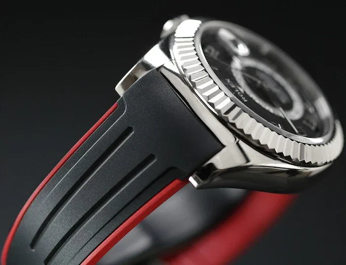 RubberB M110 Black/Red Strap - view 3
