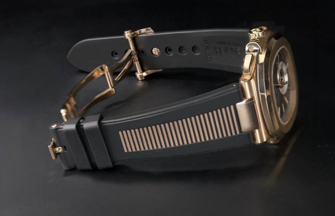 Rubber B strap PK77 for Patek Philippe Nautilus Goldmatic
