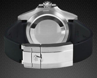 Rubber B strap M105 Black/Orange