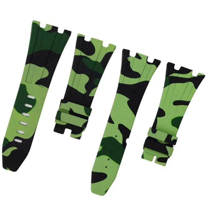 Horus Camouflage Rubber for Audemars Piguet 42mm green - rubber watch strap