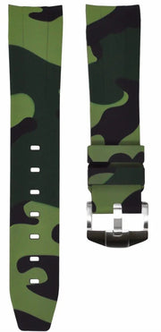 Horus Rubber Strap for Rolex Green - rubber watch strap