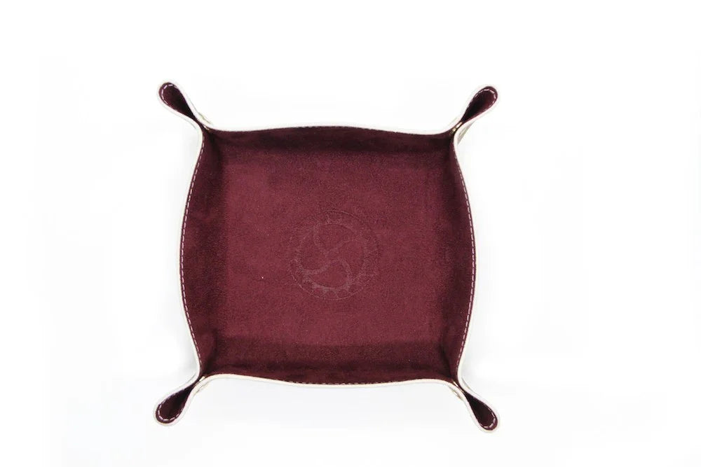 Valet Tray in calf leather and suede - watch accessory
