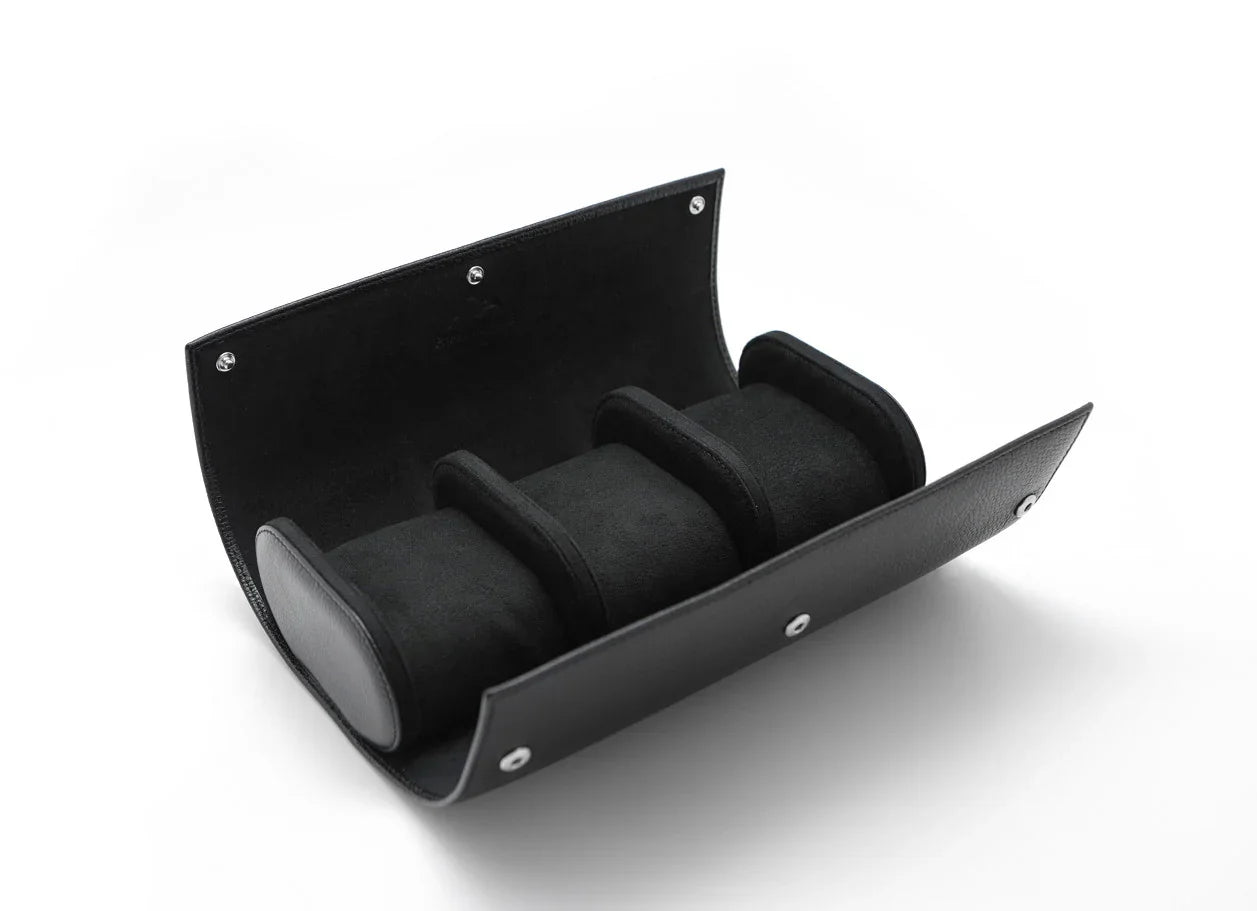 Phase De Lune Leather travel case for 3 watches - view 3