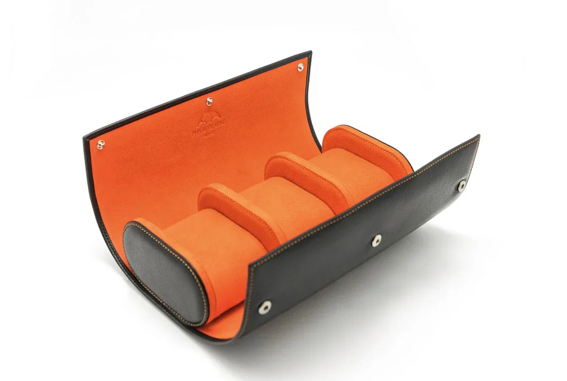 Phase De Lune Leather travel case for 3 watches - view 5