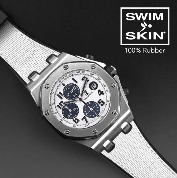 Rubber B strap Sailcloth SwimSkin APC42 White