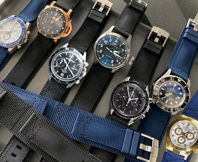 Rubber B Tang Buckle Rubber Cuff Series - Espresso Brown