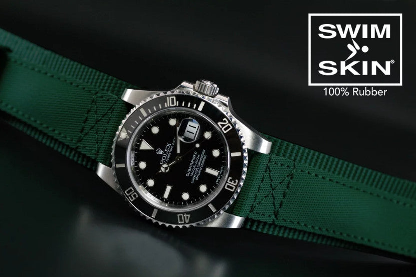 Rubber B Tang Buckle Rubber Cuff Series - Pine Green