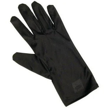 Black gloves - watch accessory