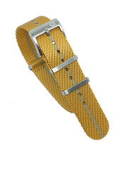 Premium nato strap - Orange/Khaki