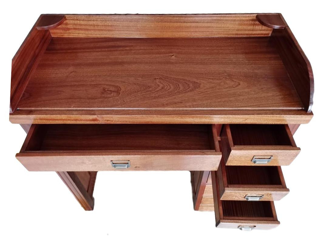 Solid sapele wood watchmaker bench