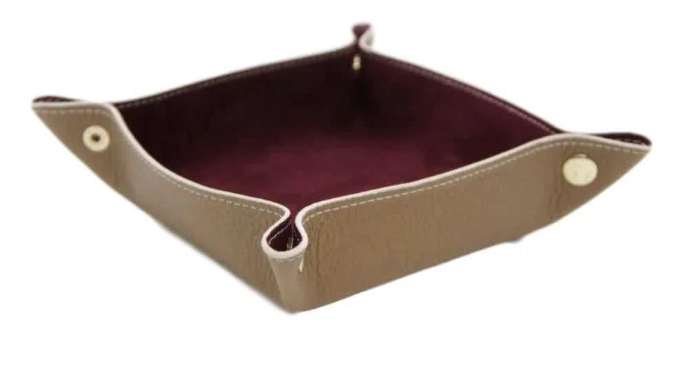 Valet Tray in calf leather and suede - view 4