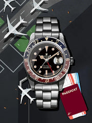 Watchoniste X MisterChrono art printing - pepsi - 50x70 - watch accessory