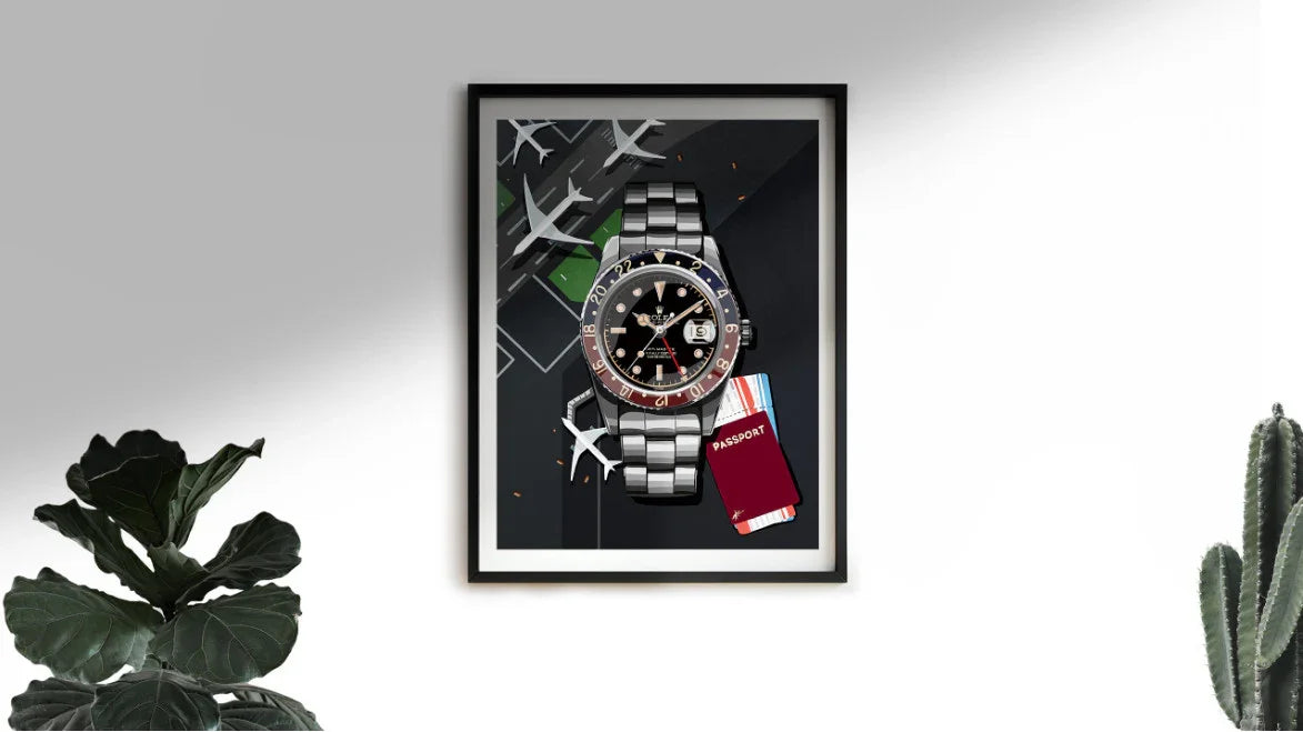 Watchoniste X MisterChrono art printing - pepsi - 50x70 - detail
