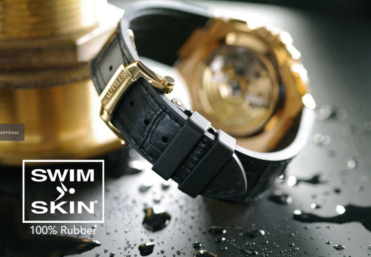 Rubber B strap Alligator SwimSkin PK79S Brown