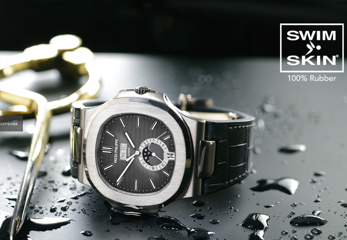 Rubber B strap Alligator SwimSkin PK79S Grey